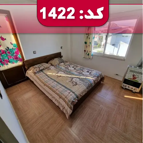 اتاق خواب مستر با تخت 2 نفره و پنجره آپارتمان در اصفهان 4547857