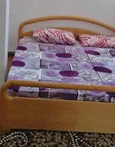 اتاق خواب با تخت چوبی 2 نفره آپارتمان در اصفهان 584864